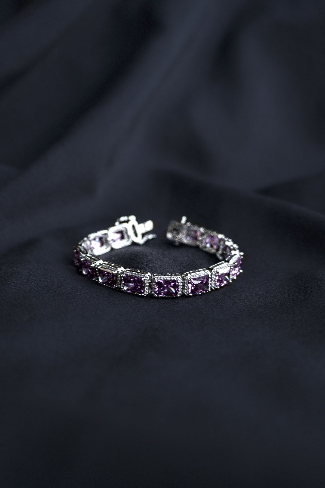 Purple Tennis Bracelet