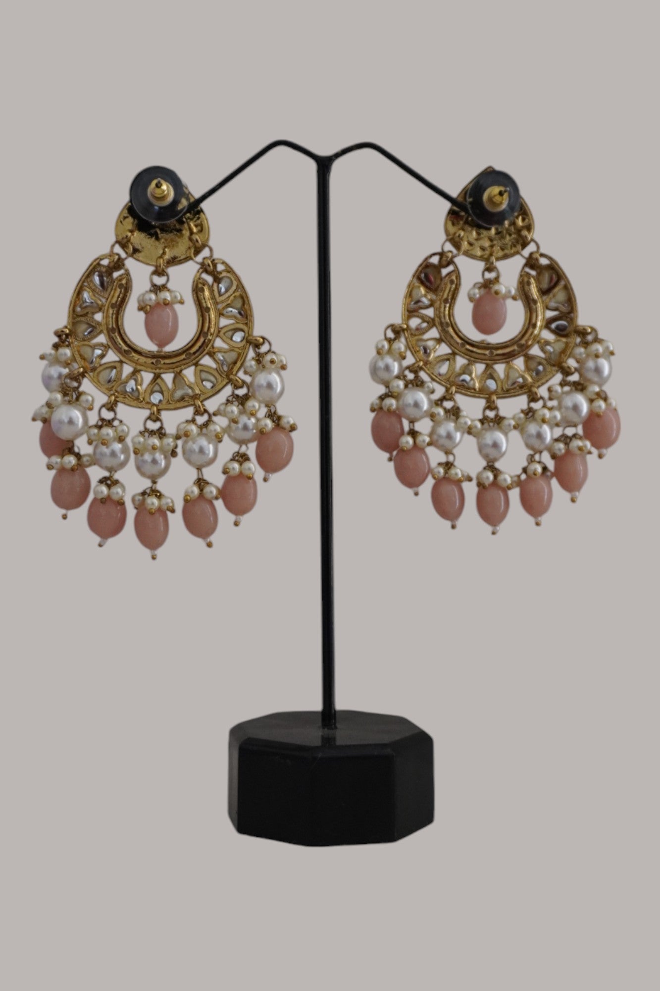 Heer Pink Pearl Earrings