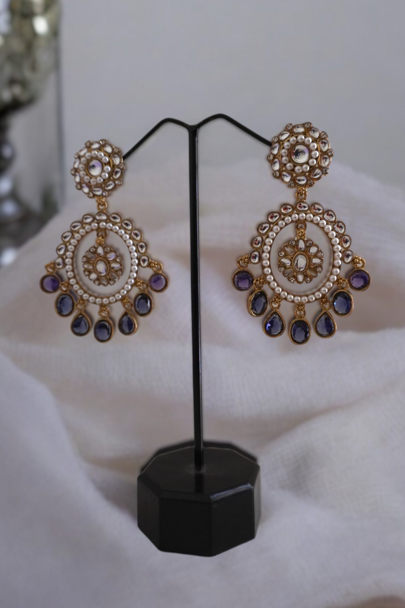 Champa Purple Earrings