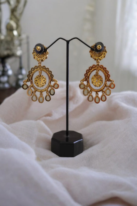 Champa Green Earrings