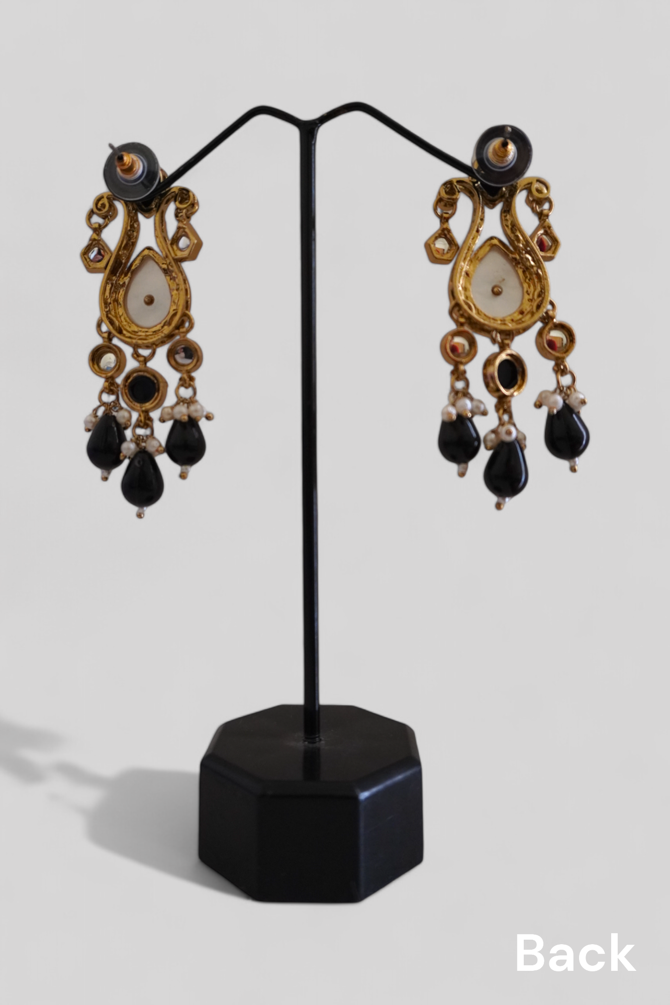 Rashmi Black Chandelier Earrings