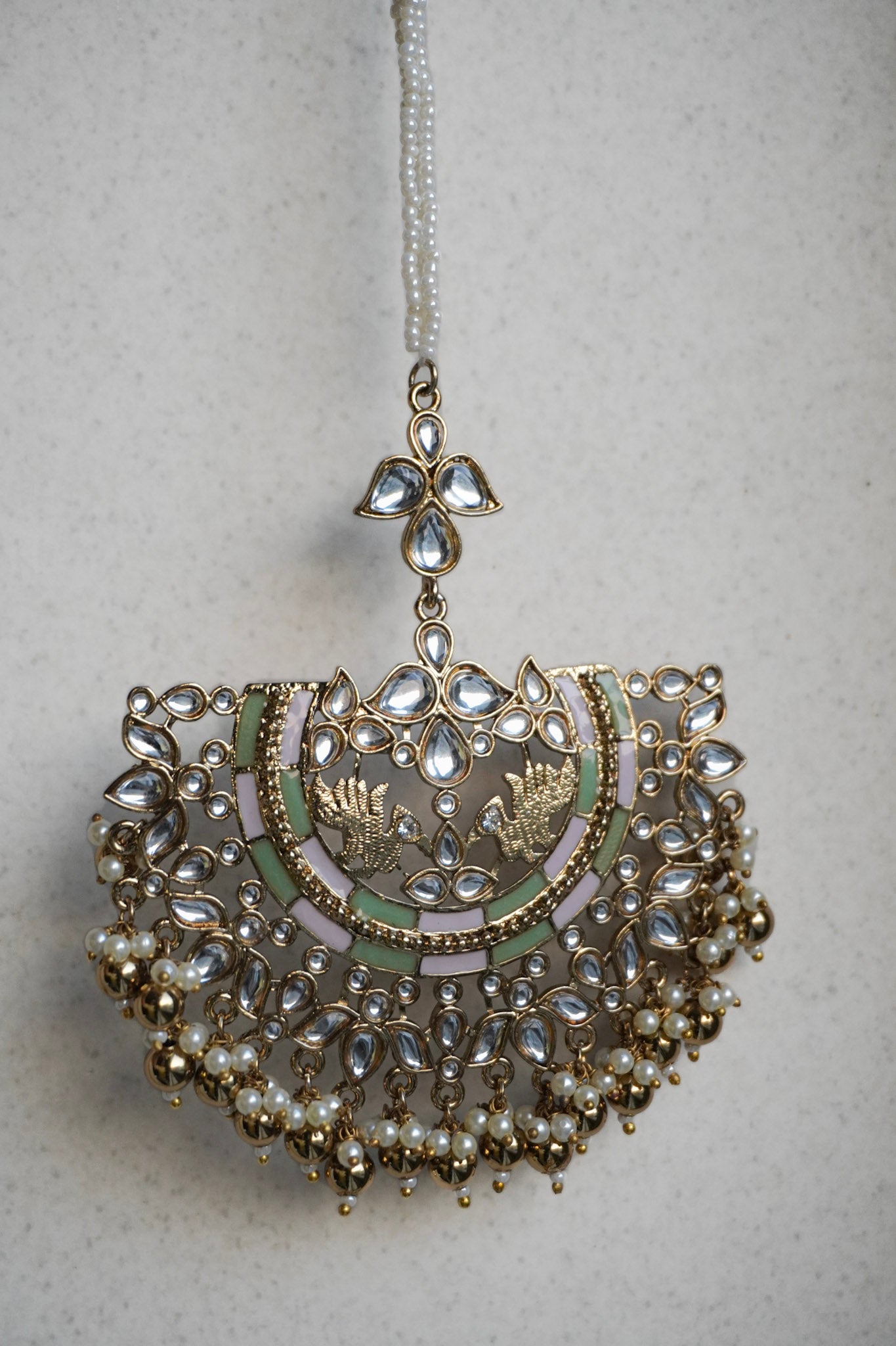 Aaina Chandbaali with Ear Chain