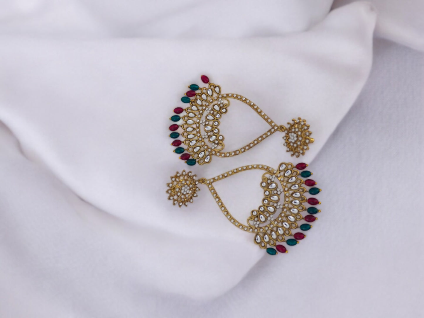 Rita Multicolour Kundan Earrings