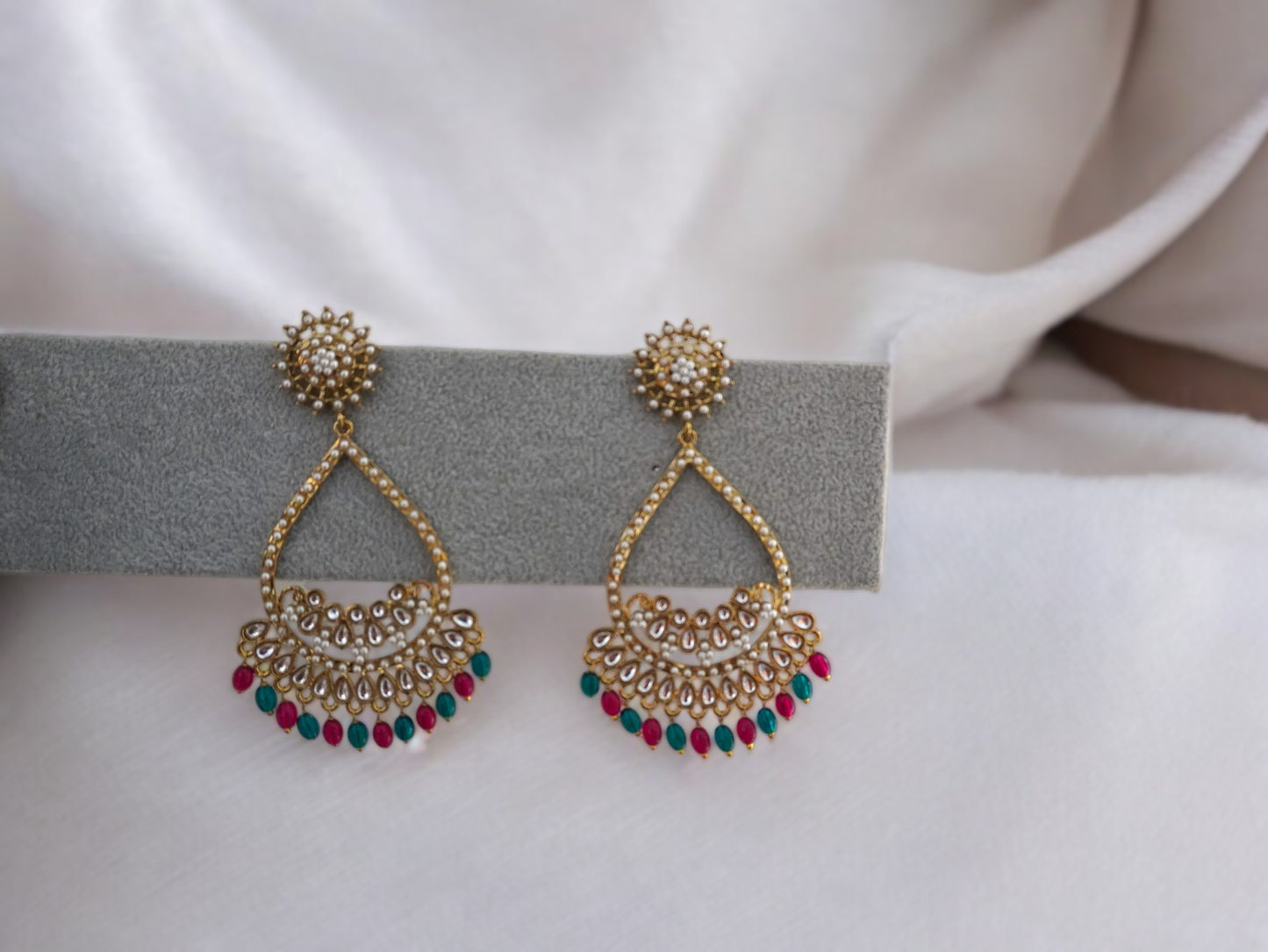 Rita Multicolour Kundan Earrings