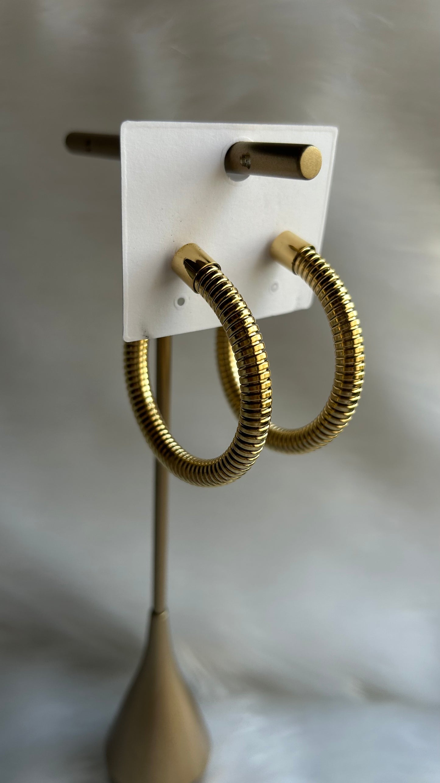 Pipe Hoop Earrings