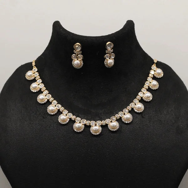 Polki Pearl Necklace