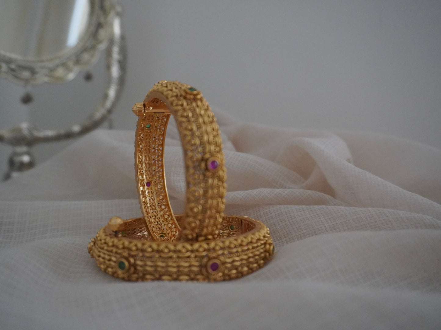 Antique Temple Stone Bangles