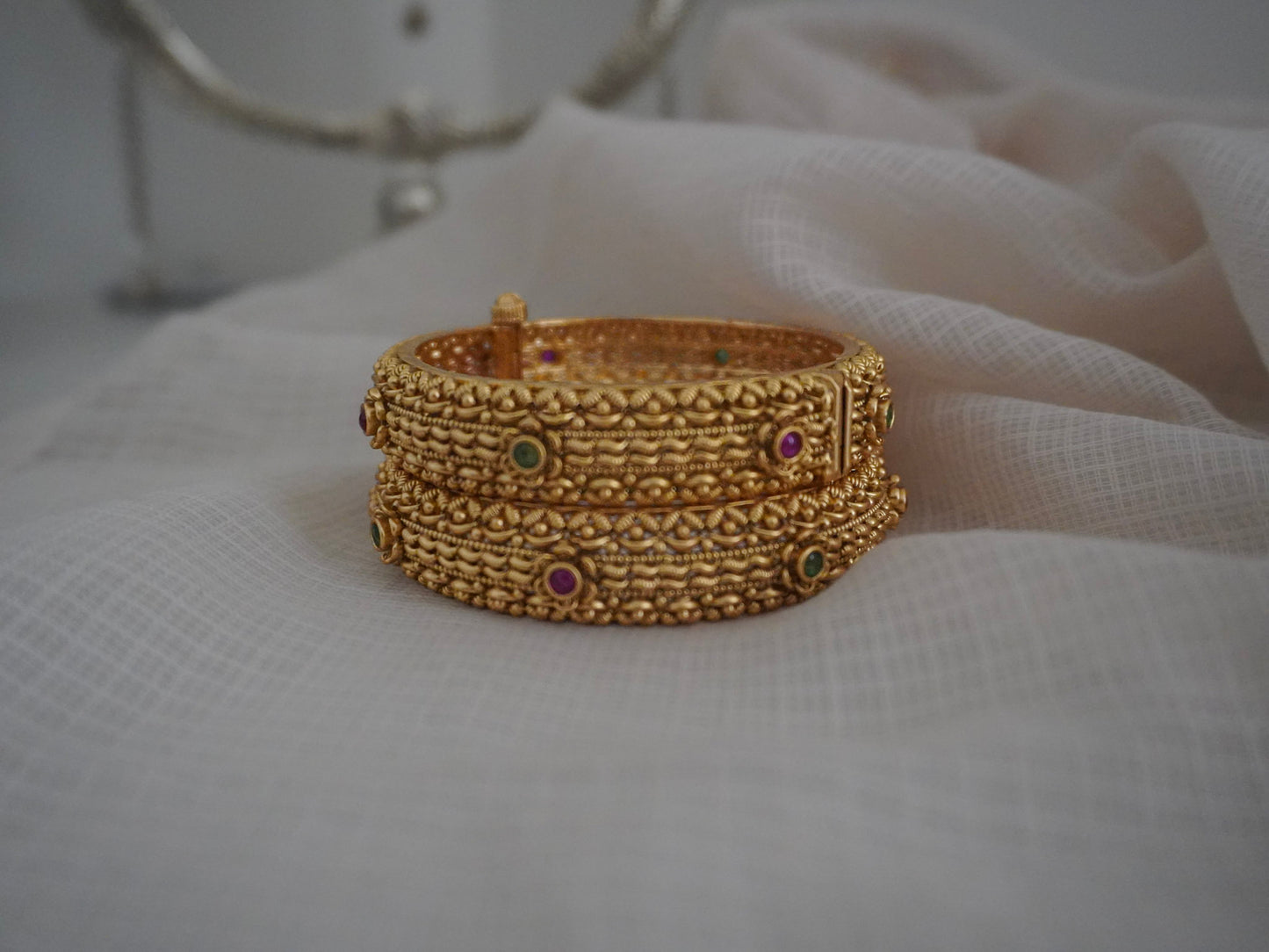 Antique Temple Stone Bangles