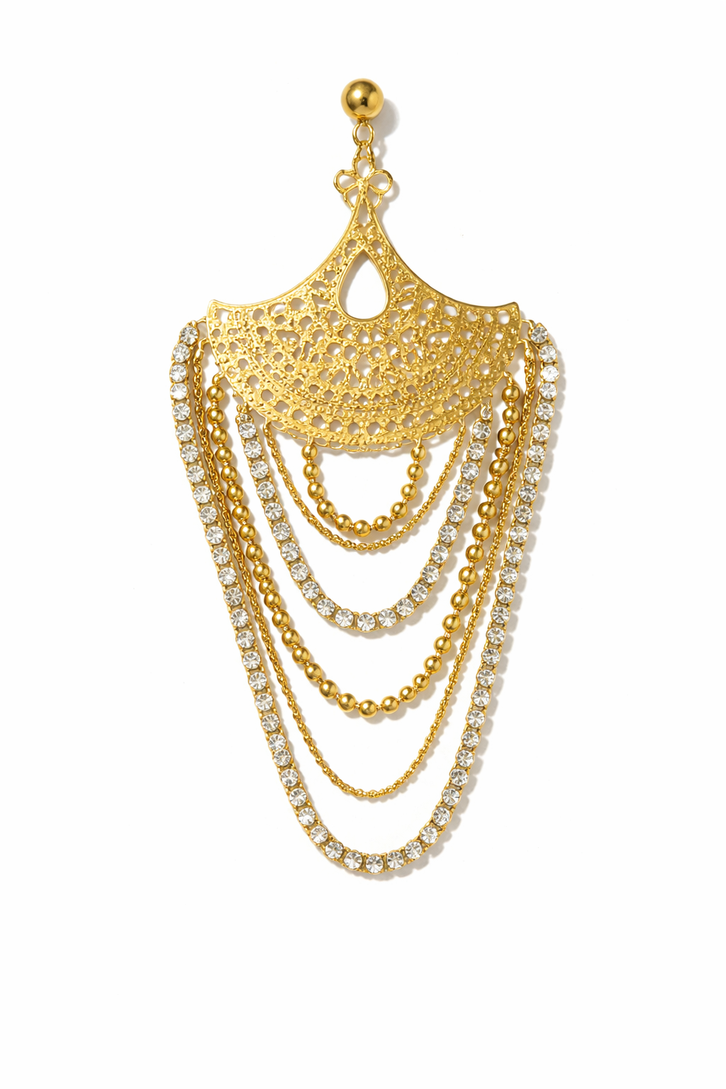 Jali Tassel Drop Earrings