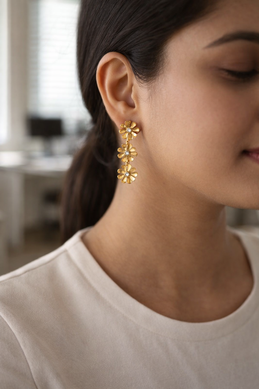 Daisy Chain Drop Earrings