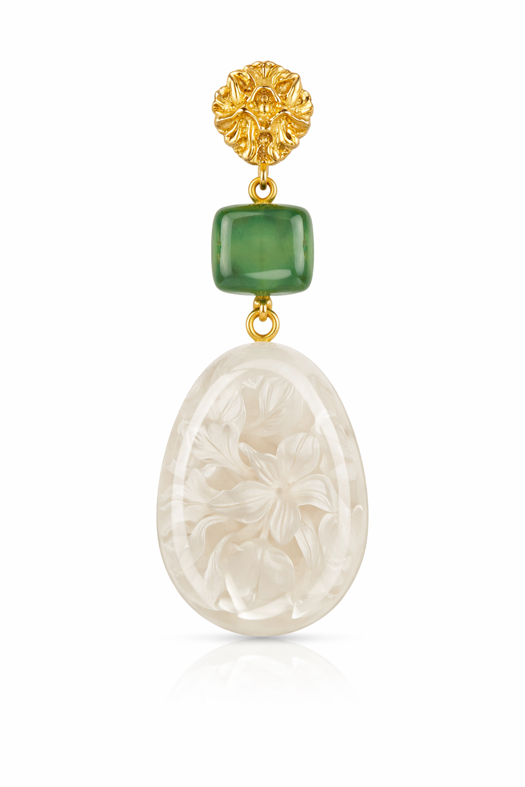 Aarya Frosted Drop Earrings