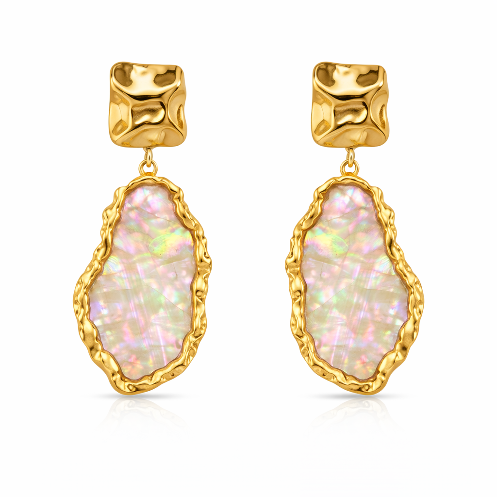 Iris Pearl Drop Earrings