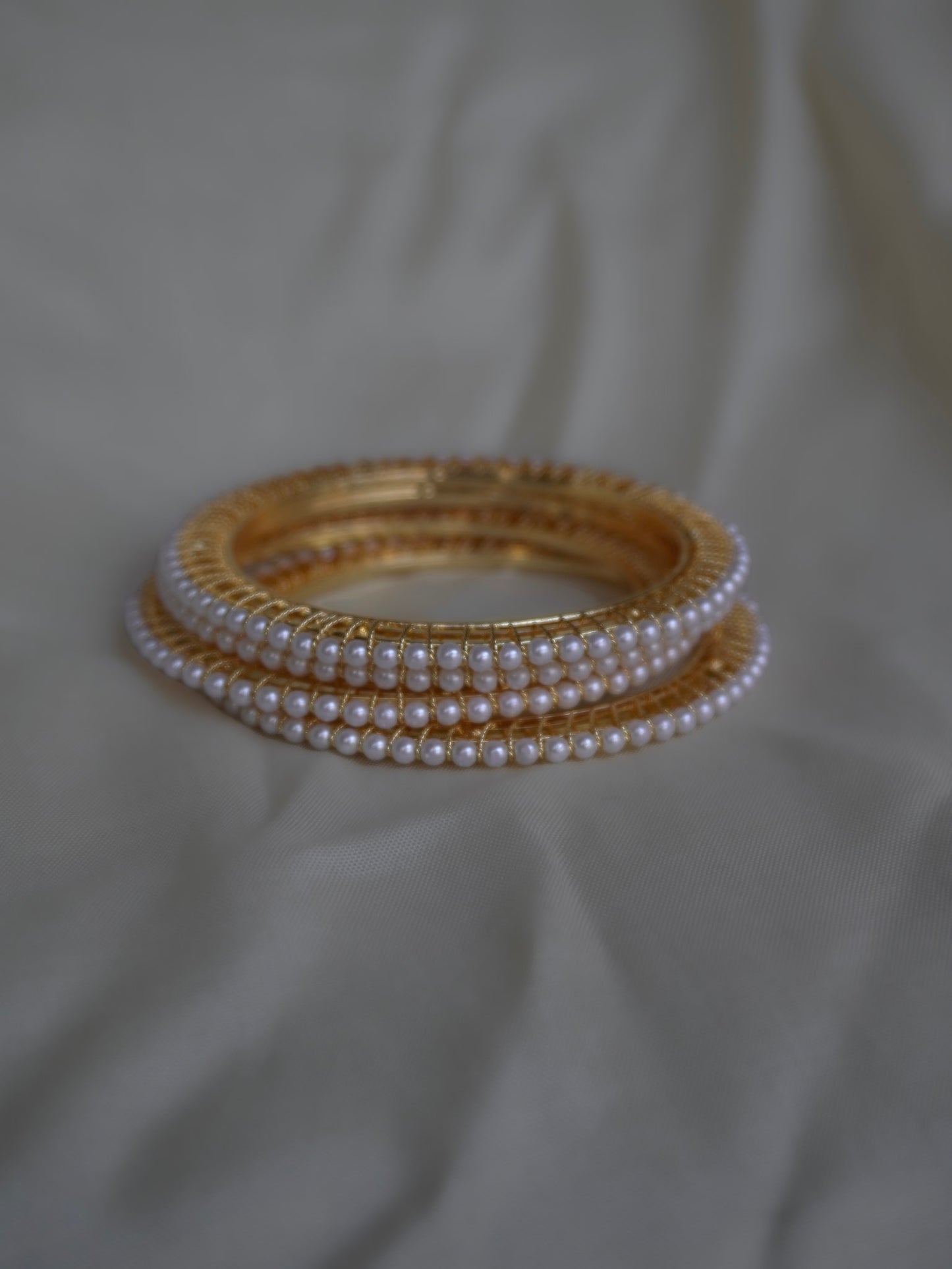 Classic Pearl Bangles