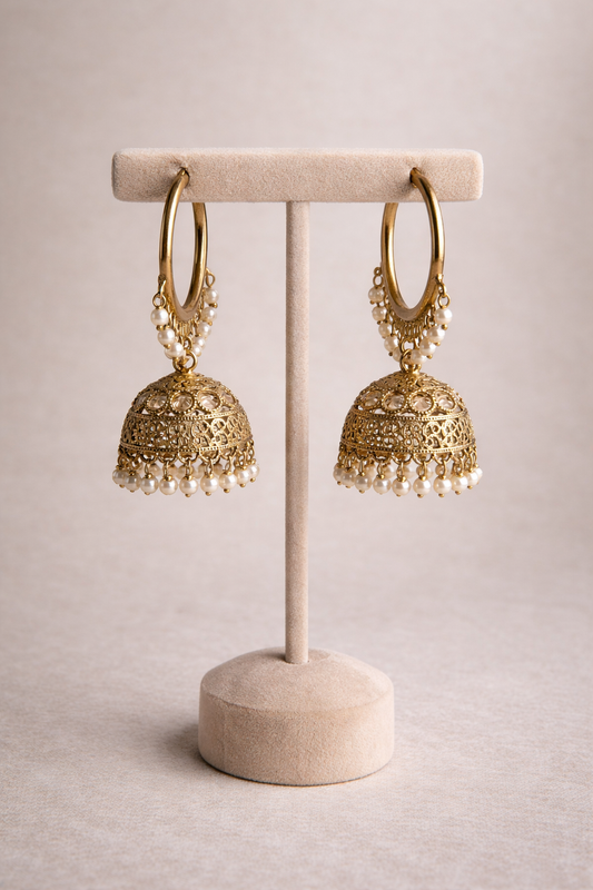 Aaira Pastel Baali Jhumka Earrings