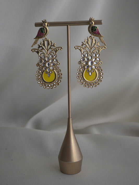 Yellow Pakhi Earrings