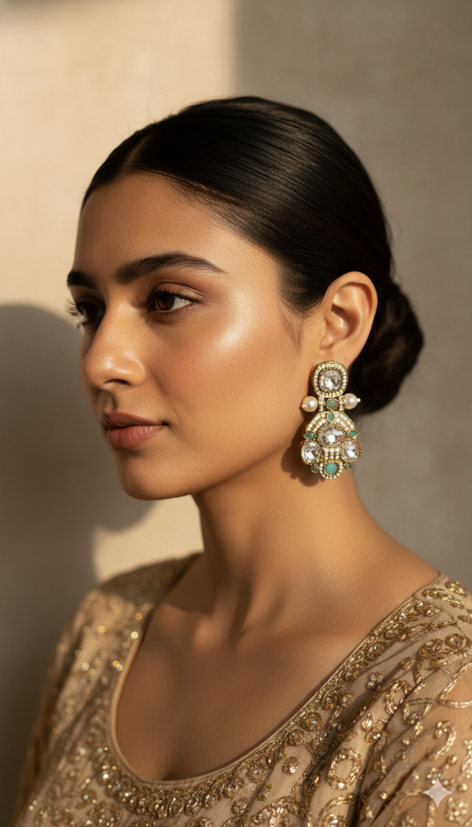 Blue Amara Festive Earrings