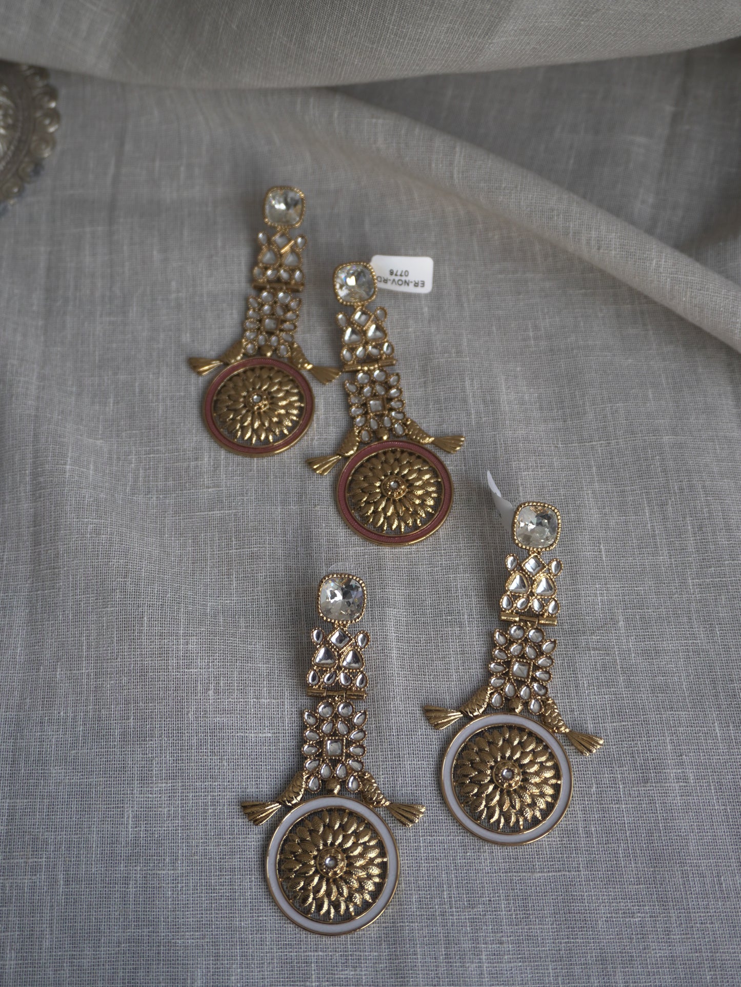 Vanya Gold Kundan Earrings