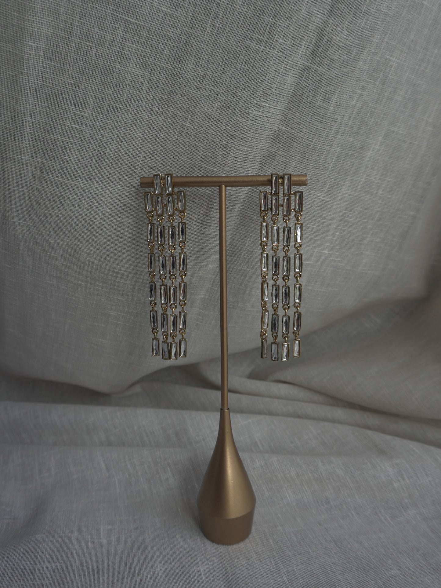 Elira Crystal Cascade Earrings