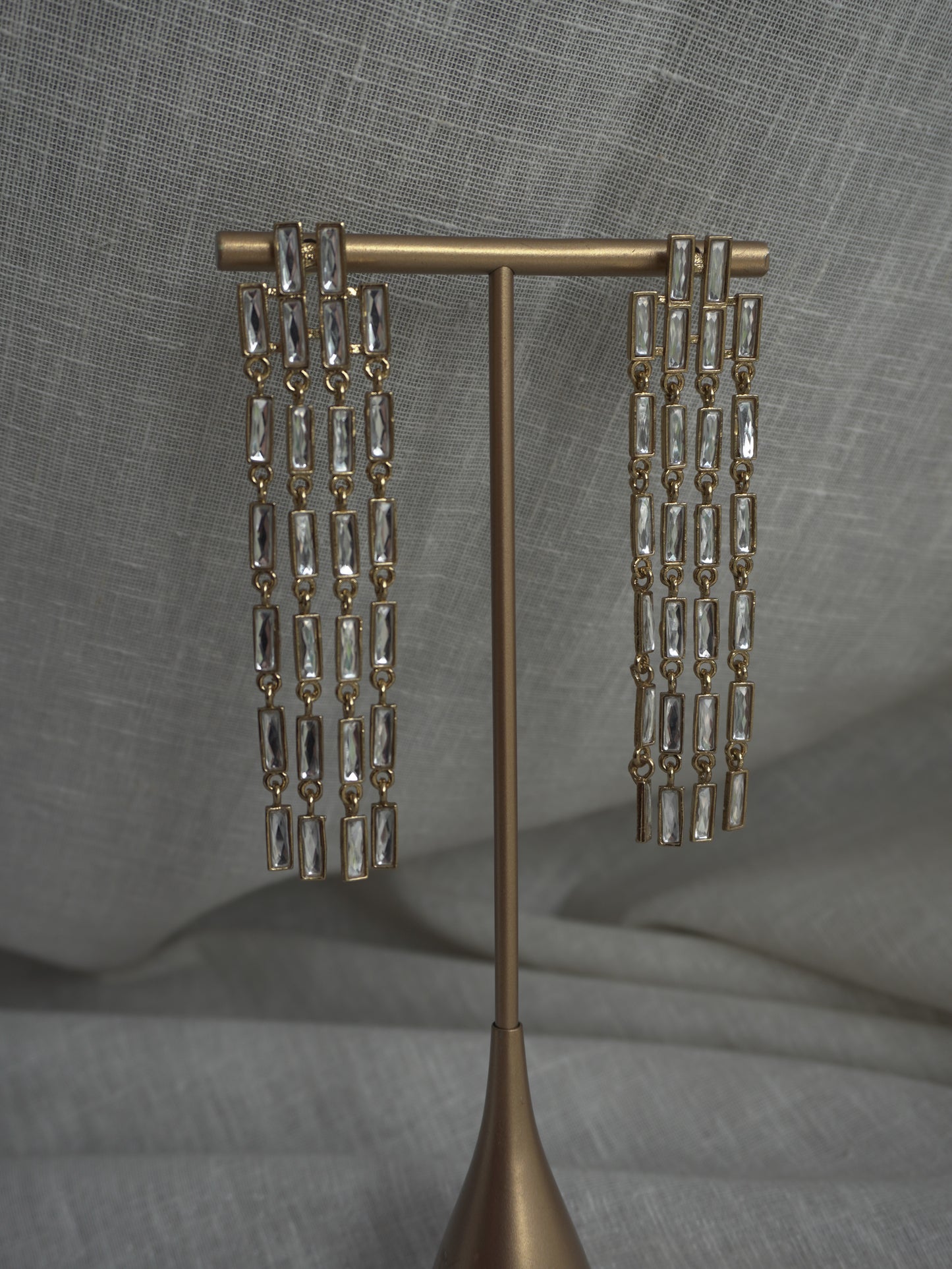 Elira Crystal Cascade Earrings