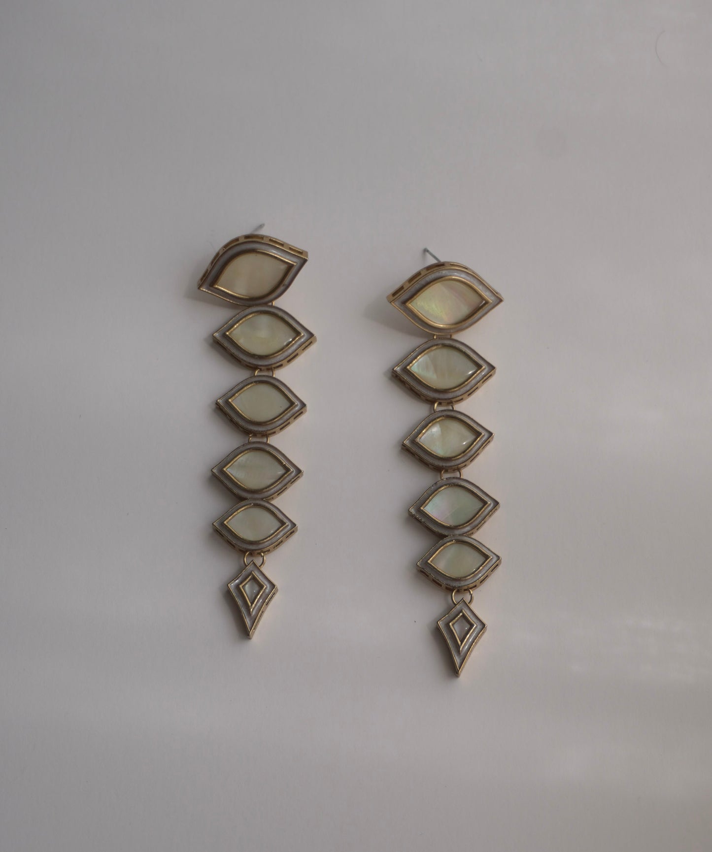 Ivory Link Drop Earrings