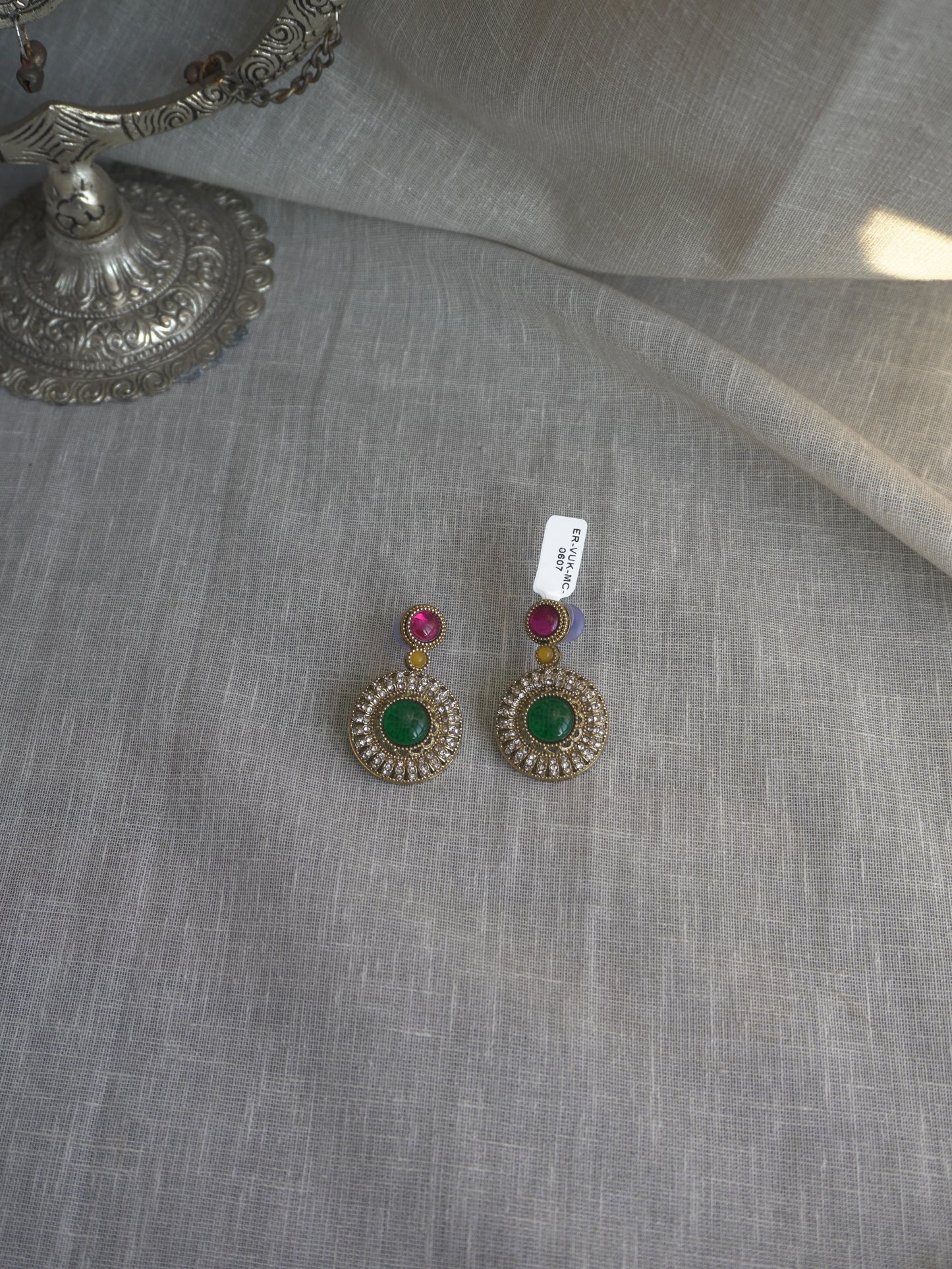 Sora Round Drop Earrings