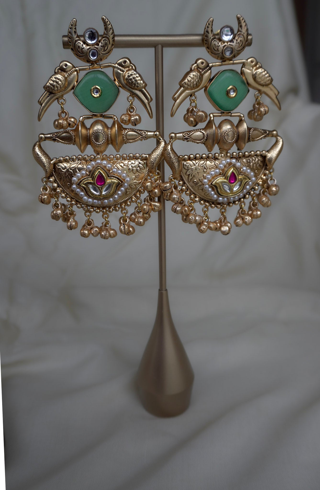 Oxidised Gold Earrings
