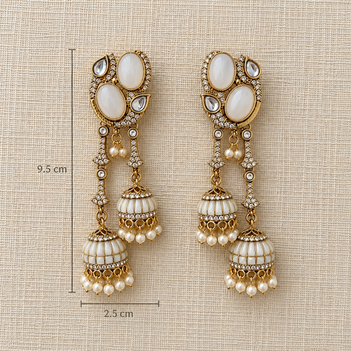 Jodi Double Jhumka Earrings