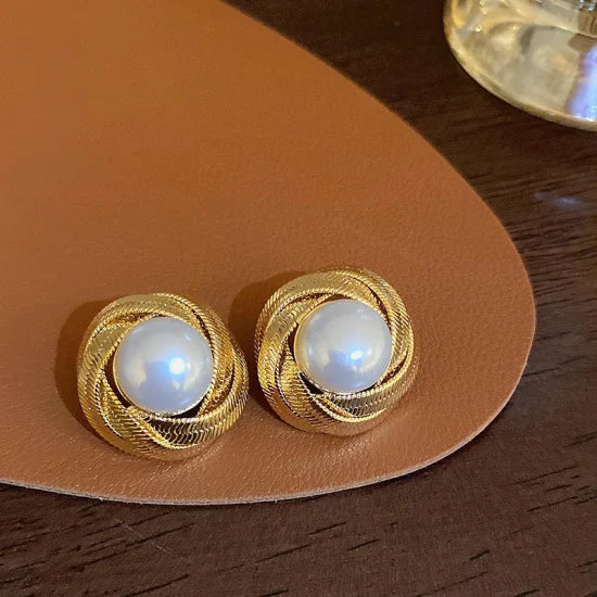 Pearl Chain Studs