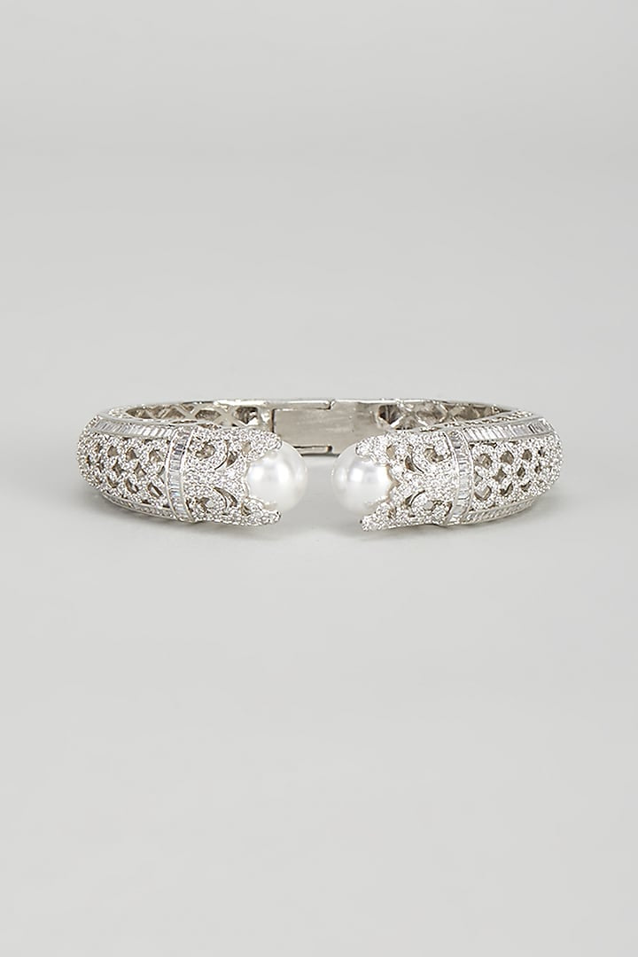 Zirconia Pearl Statement Cuff
