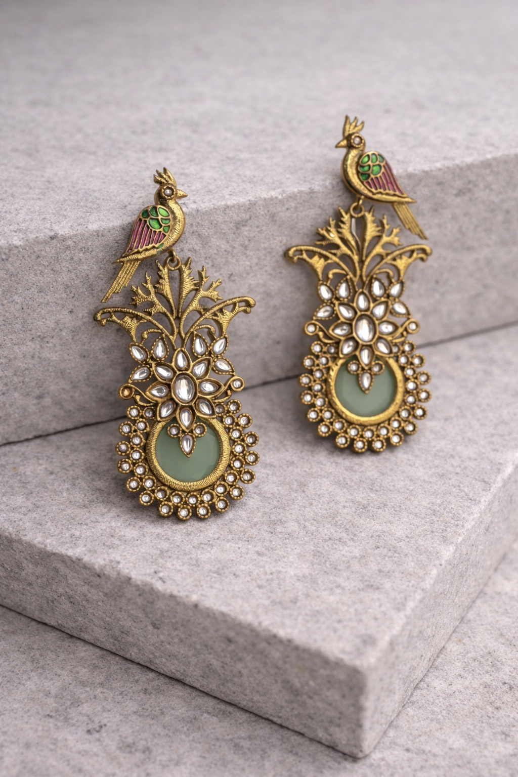 Light Green Pakhi Earrings