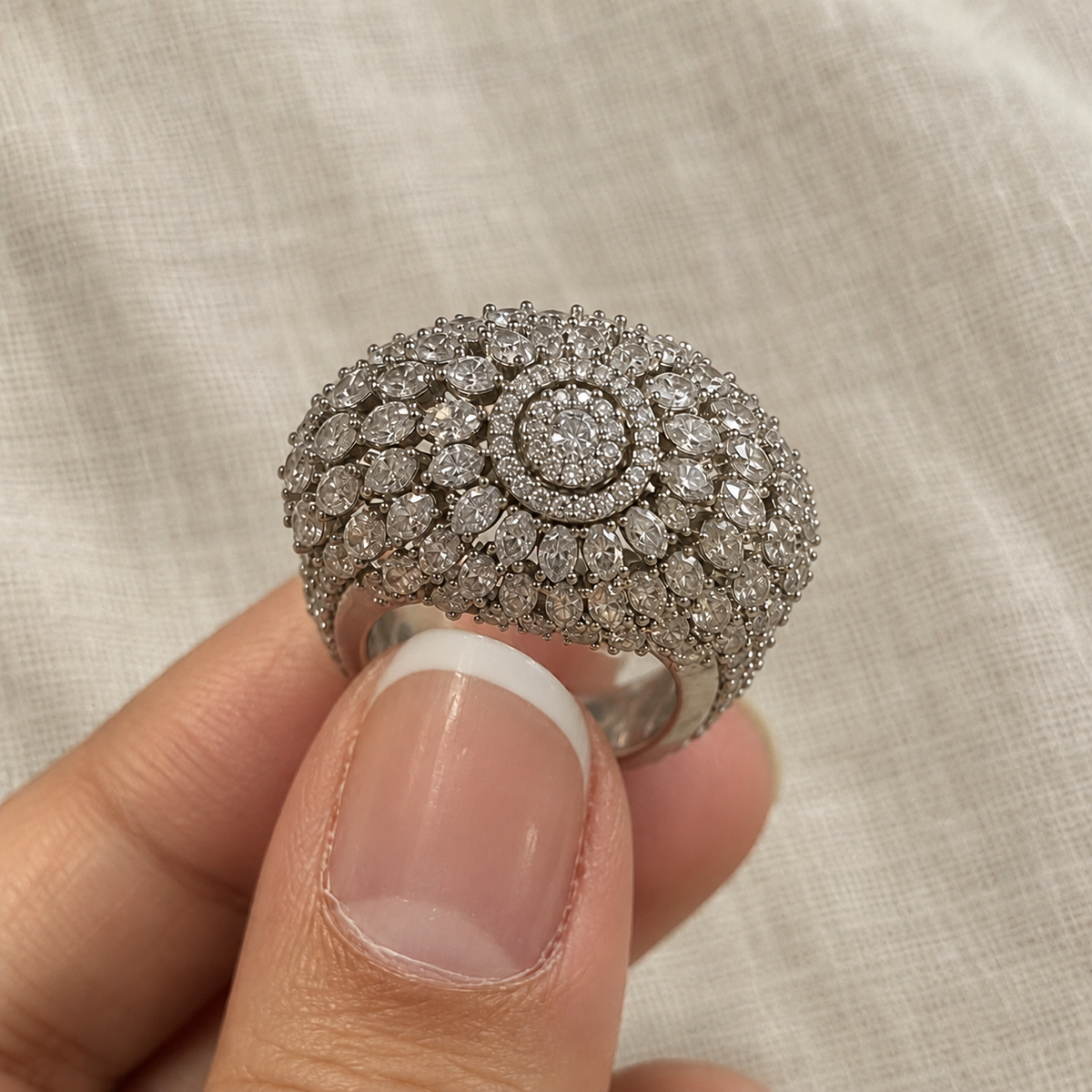 Aurora Dome Cocktail Ring