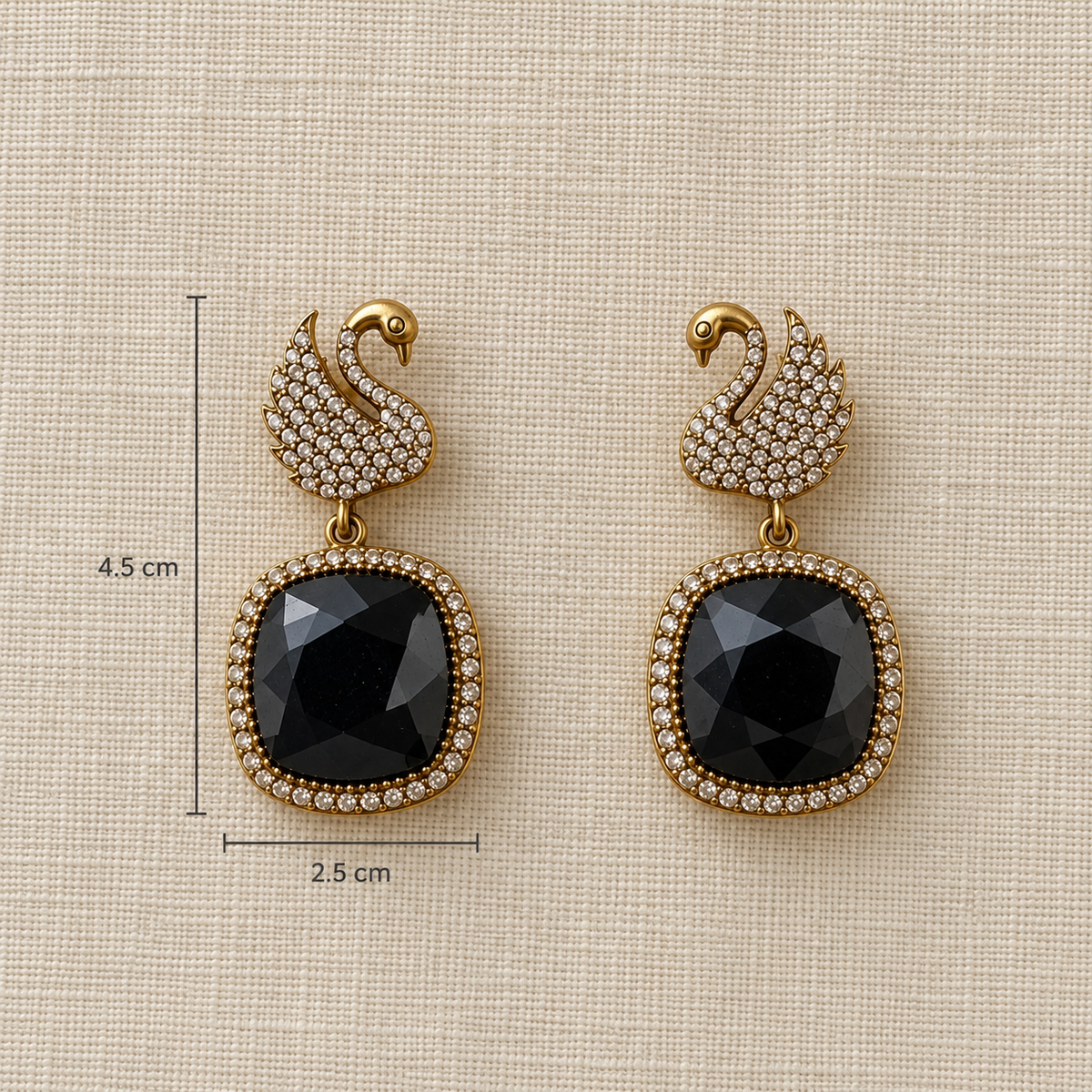 Hansa Swan Drop Earrings