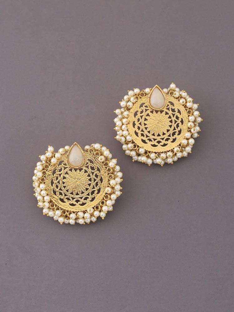Ivory Megha Pearl Studs