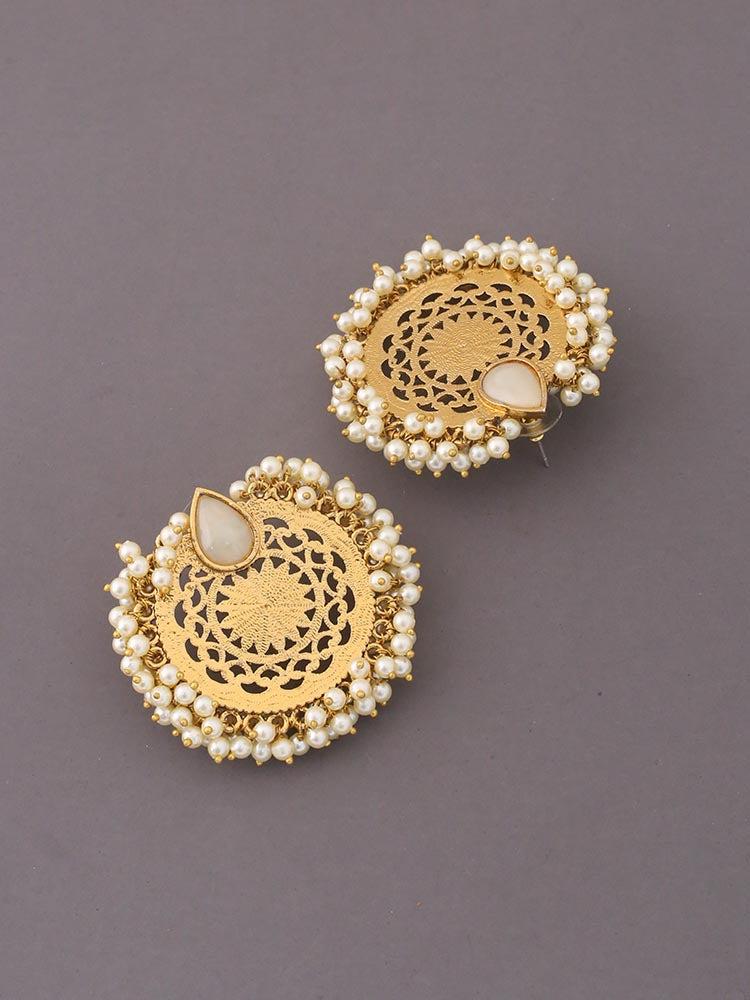 Ivory Megha Pearl Studs