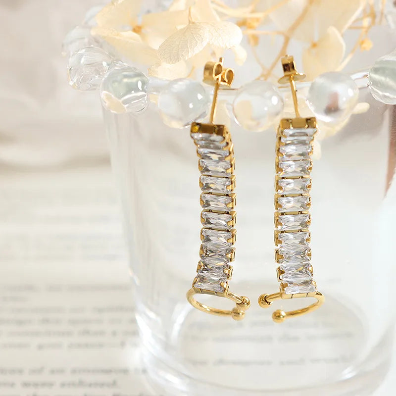Zircon Cascade Ear Cuffs