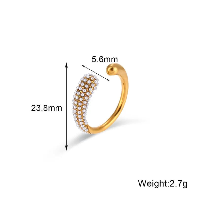 Pearlette Orbit Open Ring