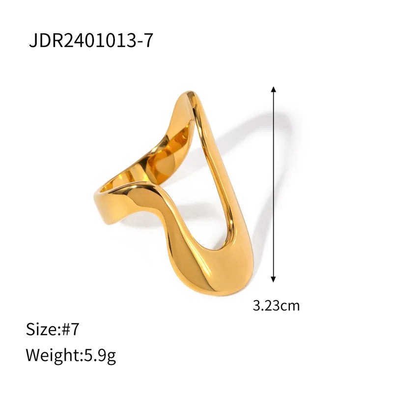 Aurra Wave Statement Ring