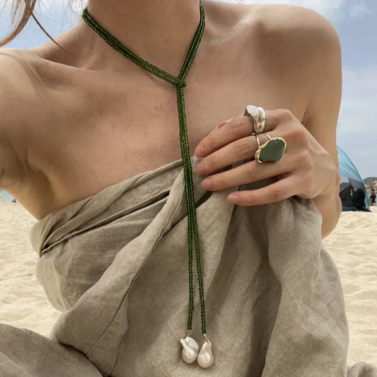 Tidepool Baroque Drop Necklace