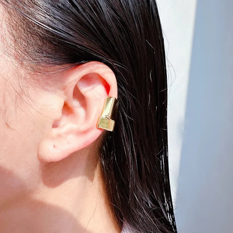 Geometric Block Ear Cuff