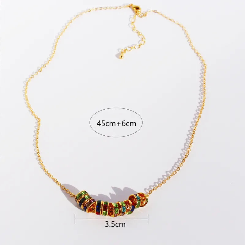 Aurora Vintage Rainbow Bead Necklace