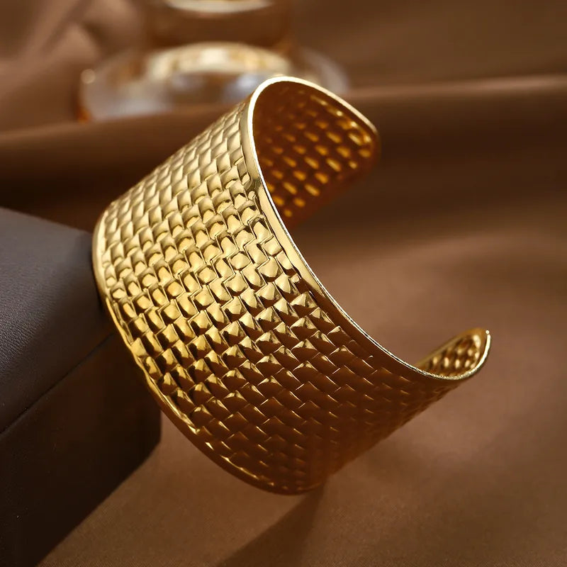 Textured Gold Cuff