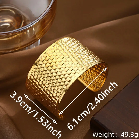 Textured Gold Cuff