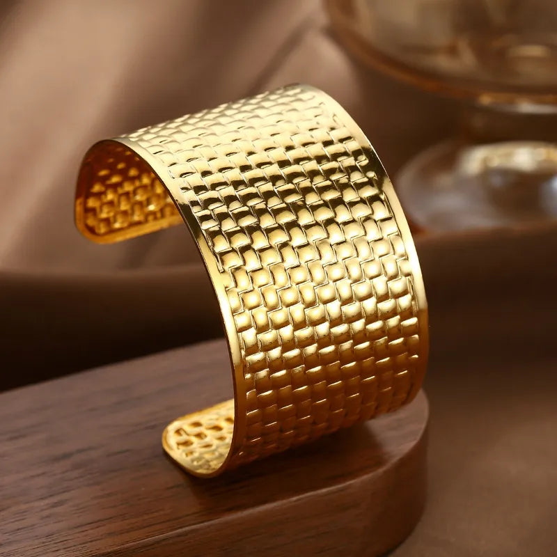 Textured Gold Cuff