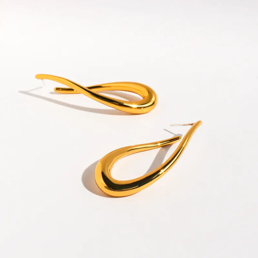 Molten Flow Drop Earrings