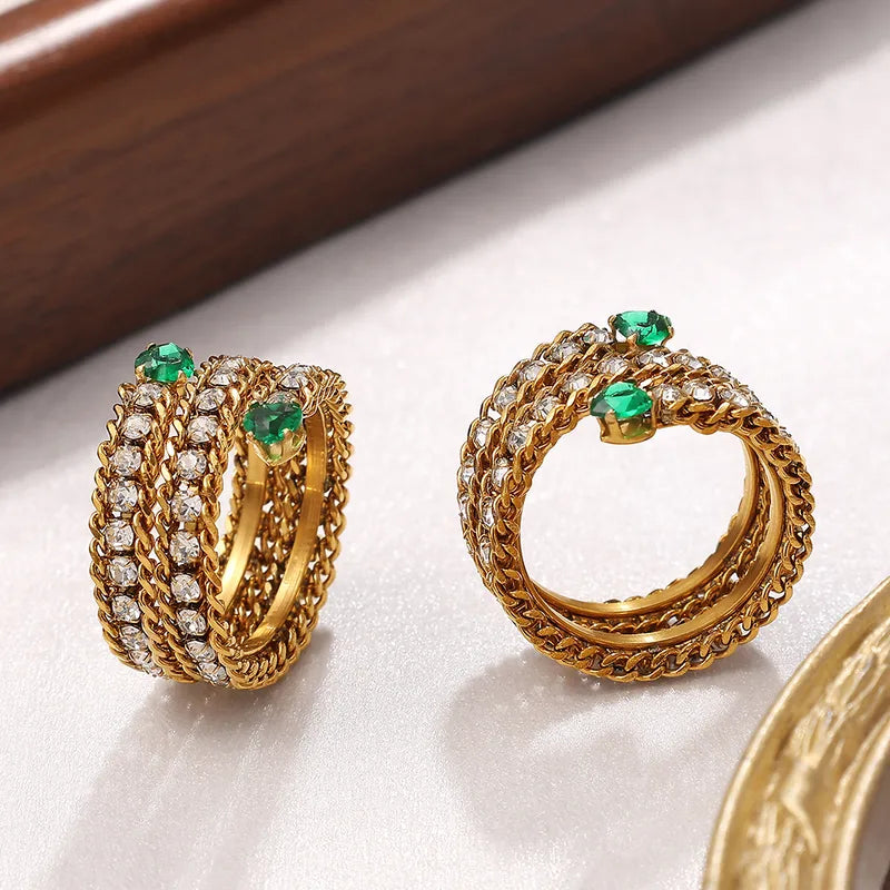 Tara Emerald Chain Ring