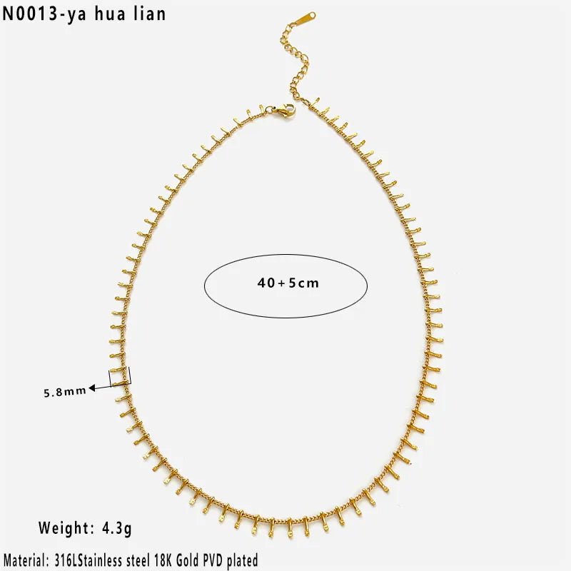 Nerina Blue Bloom Necklace