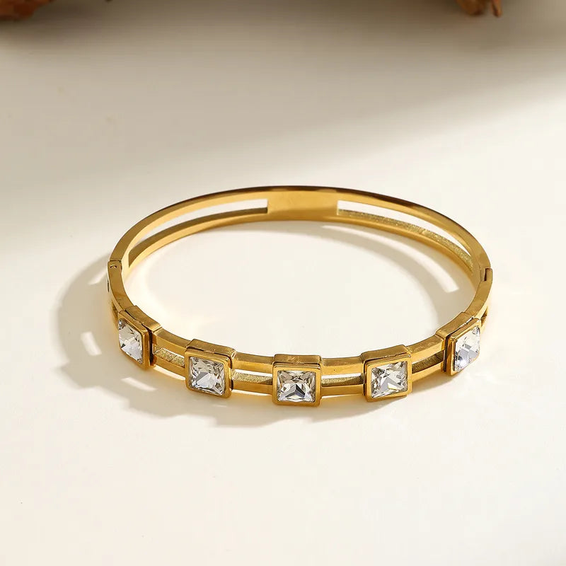 Gilded Geometry Bangle