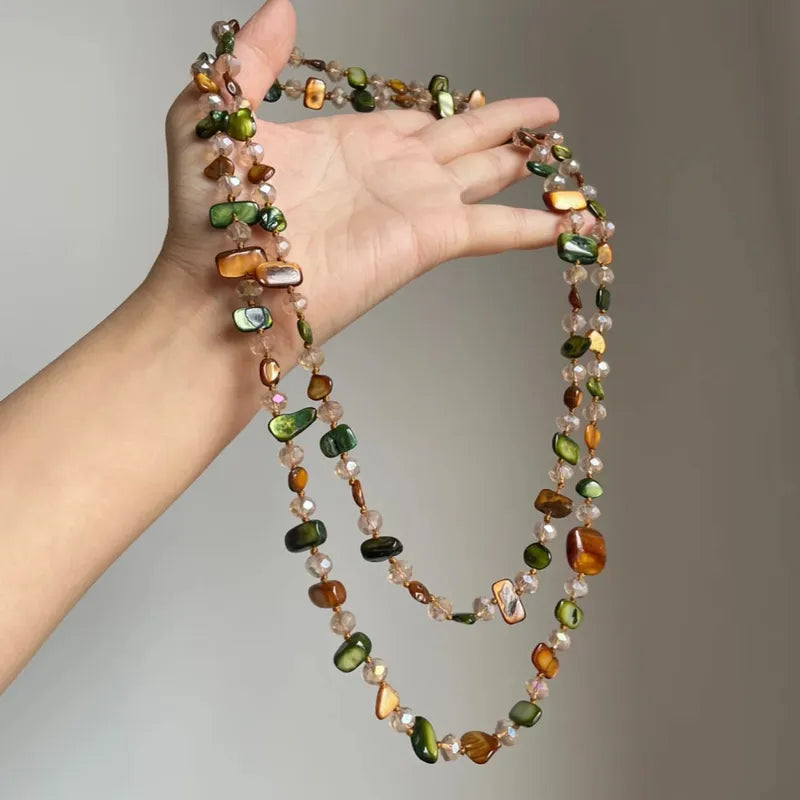Boheme Earth Double Layer Necklace