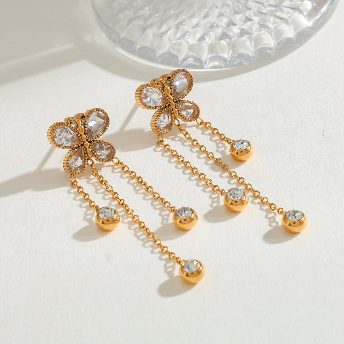 Celeste Butterfly Drop Earrings