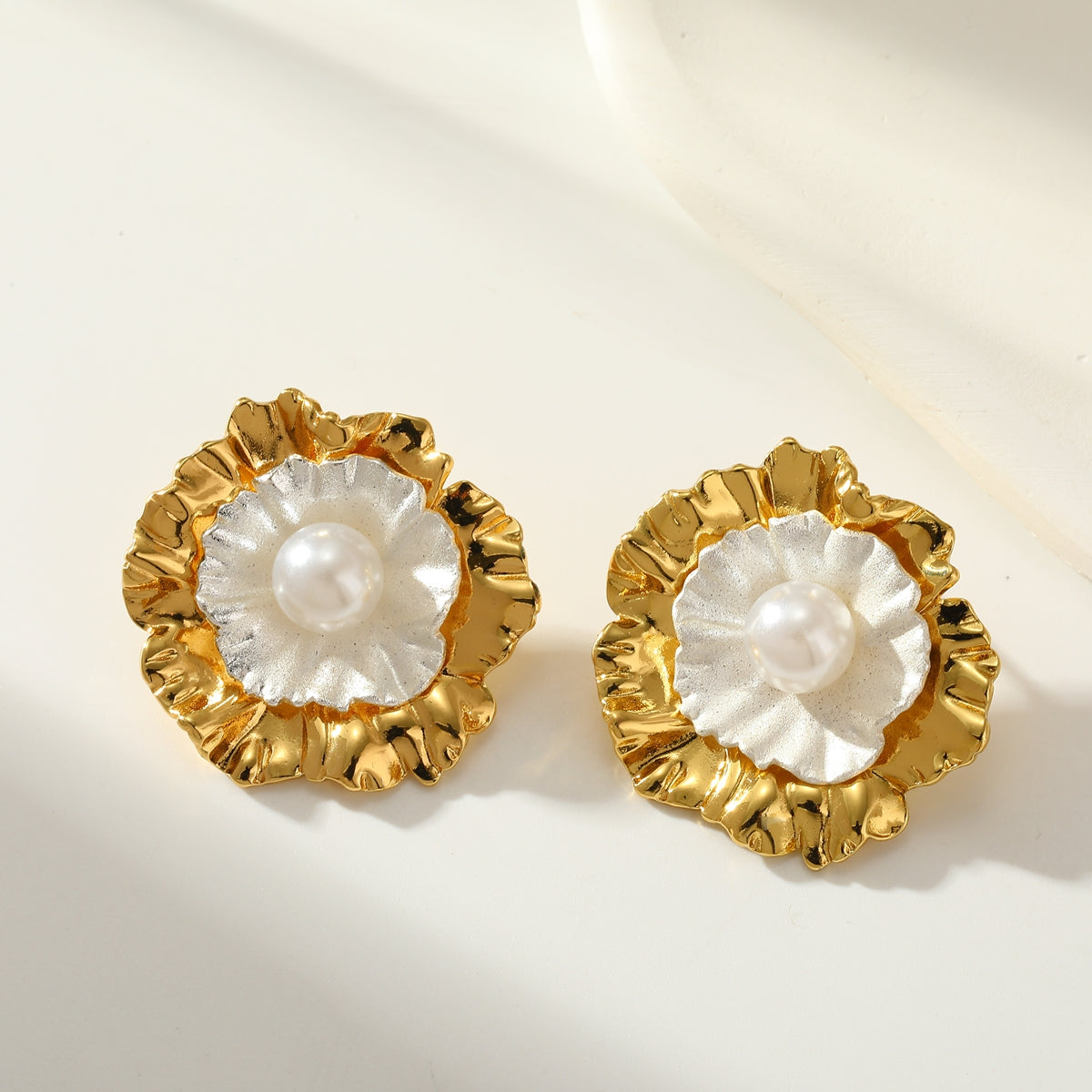 Pearl Bloom Stud Earrings